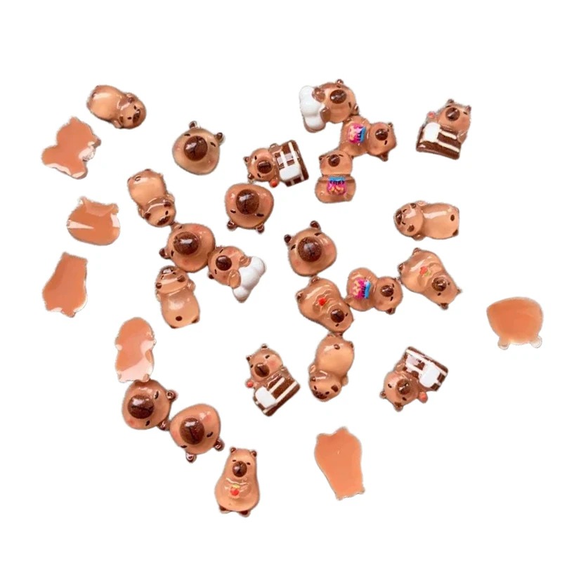 Desk Setup Nature - 100 figurines miniatures de capybara pour