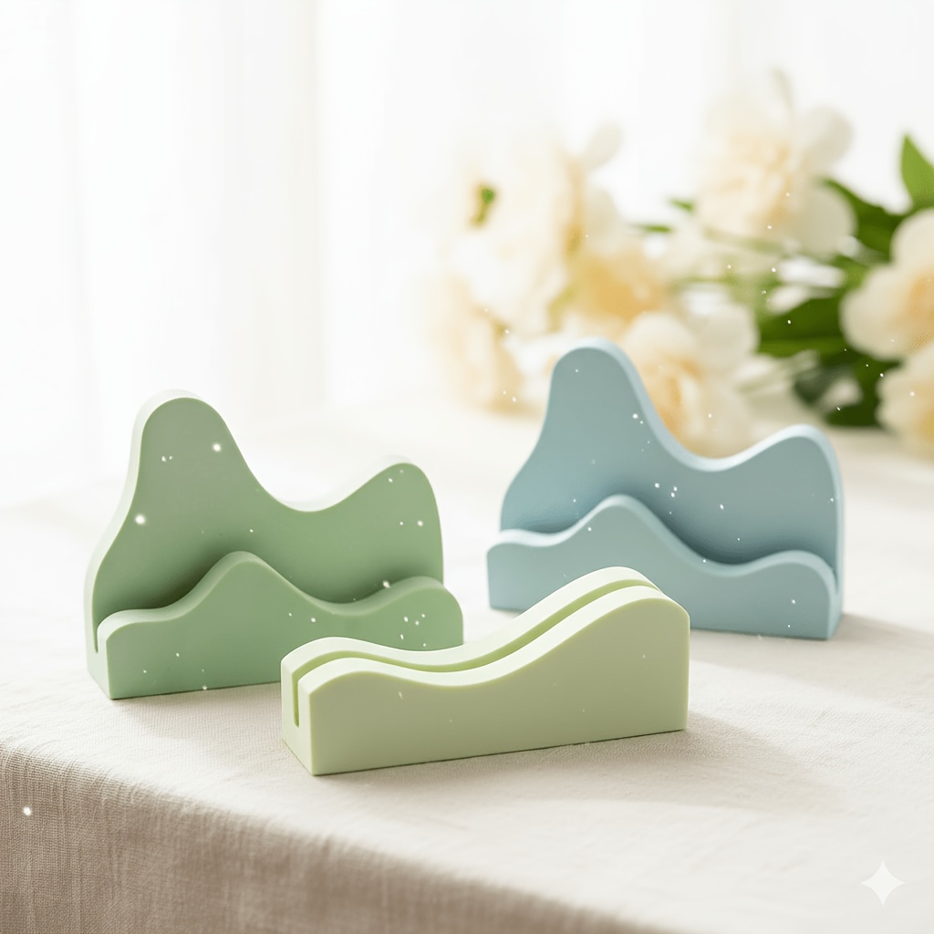 Desk Setup Nature - Moules en silicone pour moulage, clips