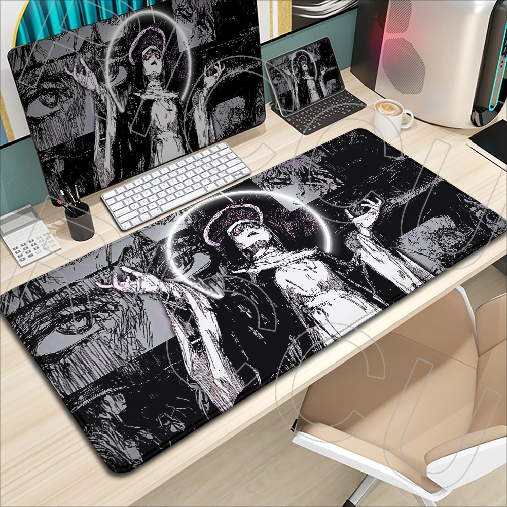 Desk Setup Dark - Tapis de bureau style anime fille
