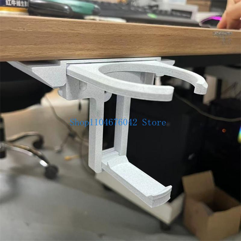 Desk Setup Workspace - Organisateur boissons pliable sous le bureau