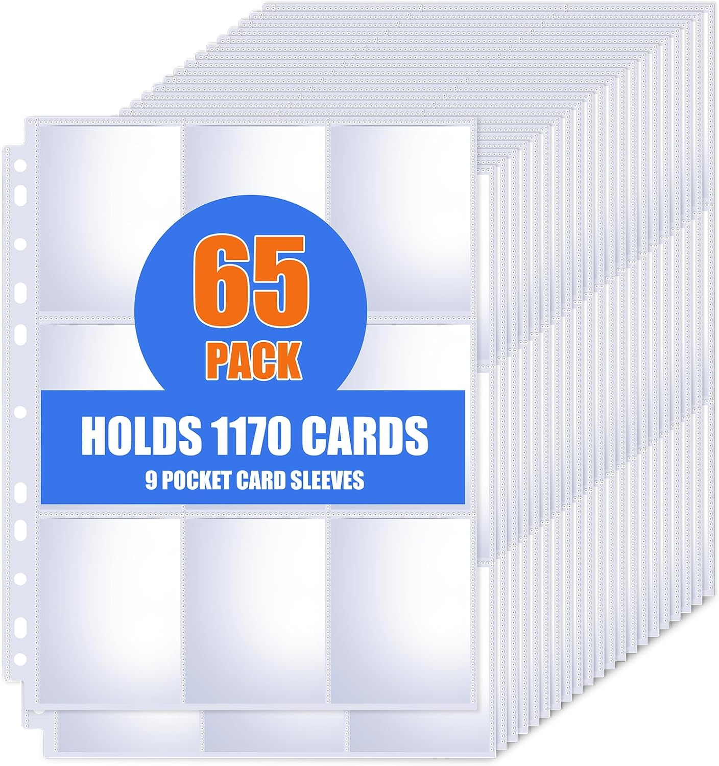 Ring Binder Box - Lot de 65 pochettes pour cartes