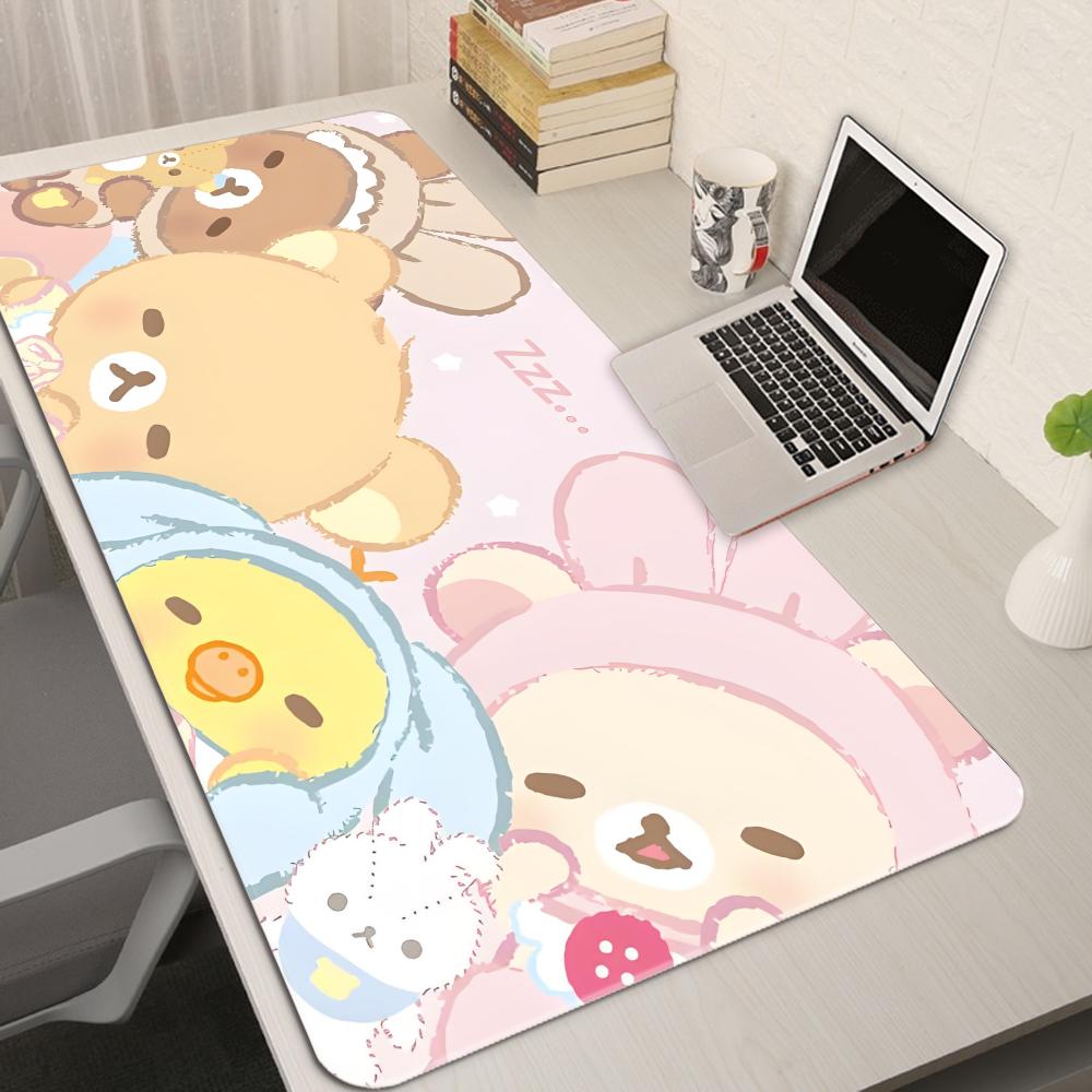 Desk Setup Pink - XXL dessin animé rose tapis de