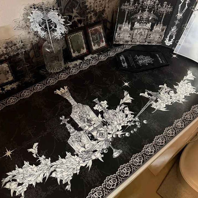 Desk Setup Dark - Tapis de souris Divine Realm Gothic