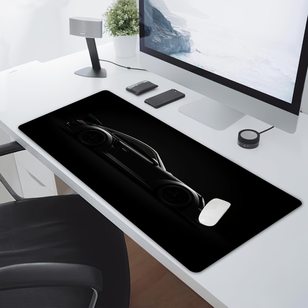 Desk Setup Editing - Tapis de souris de jeu noir