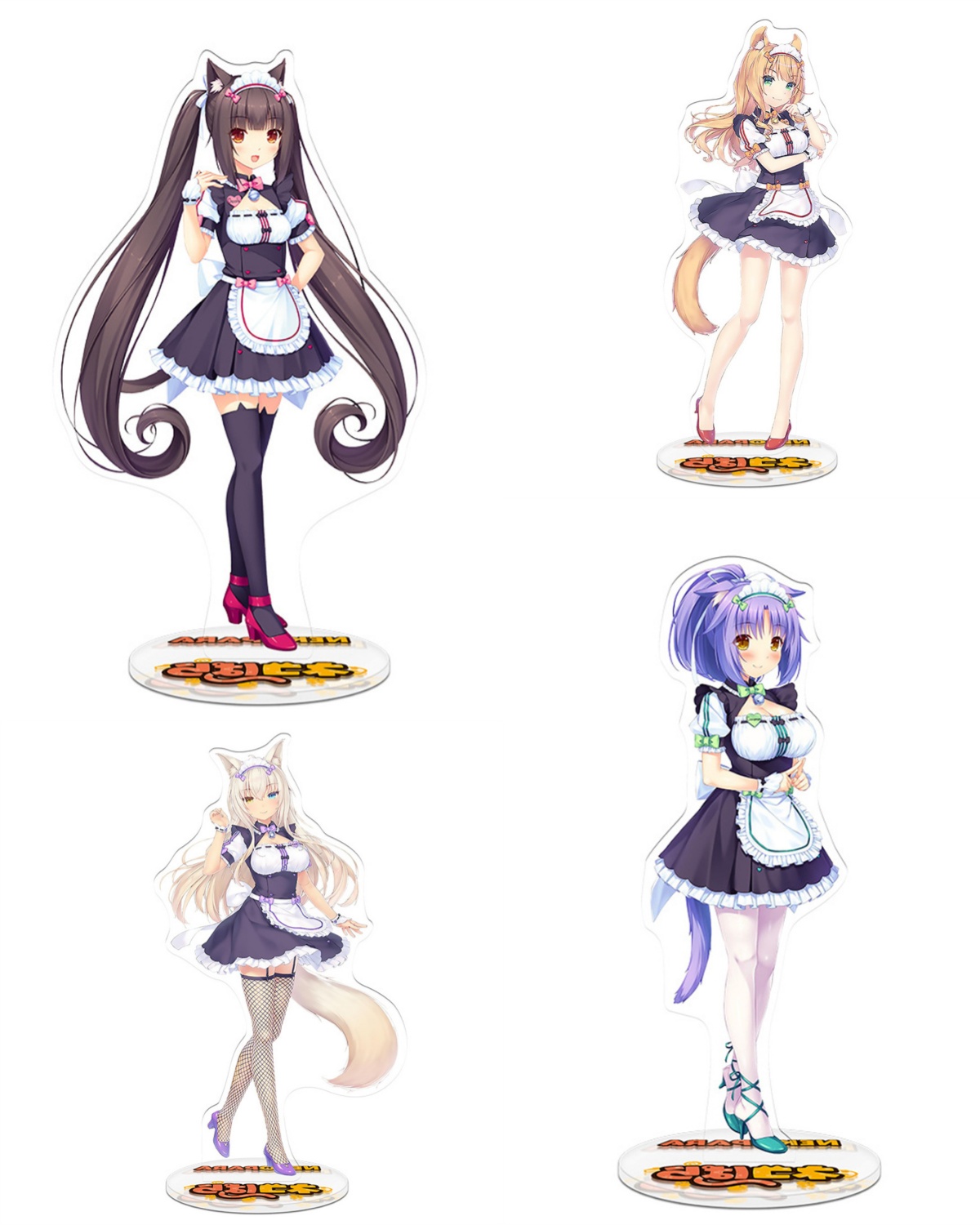 Desk Setup Cute - Anime Nekopara chocolat vanille jumeaux sœurs