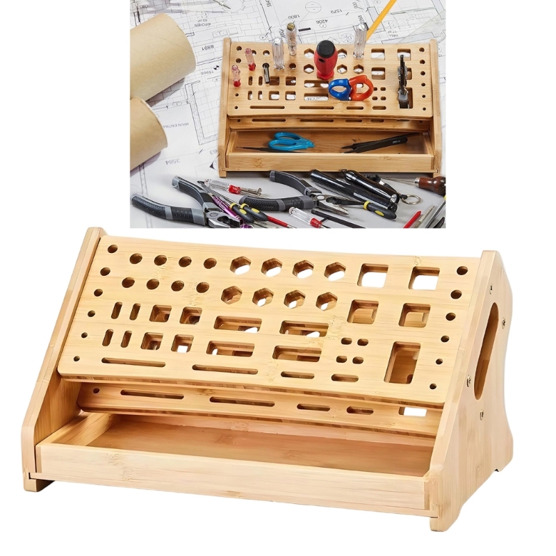 Desk Setup Needs - K1AE – étagère rangement en bois
