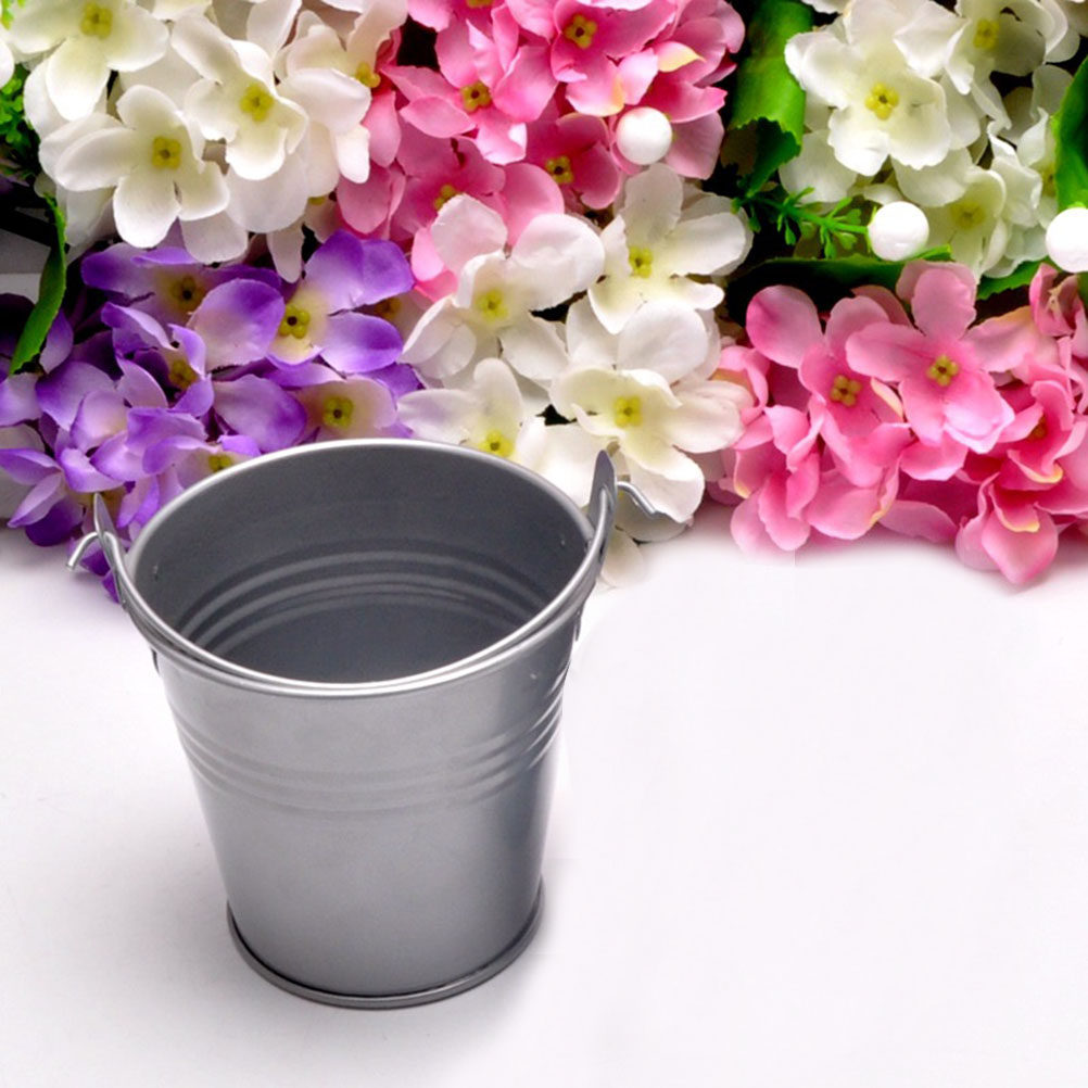Lot de 6 mini seaux métallique - Plant Pot Small Desk avis et prix