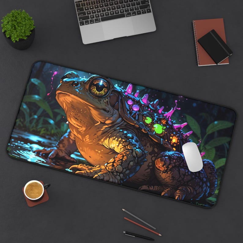 Tapis de bureau mignon grenoui - Desk Setup Workspace avis et prix