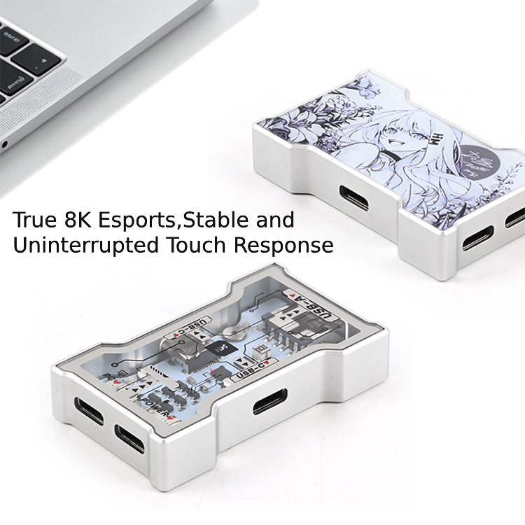 Hub USB RGB 2 entrées 3 sortie - Desk Setup Keyboard avis et prix