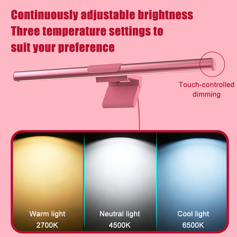 Barre lumineuse pour moniteur, - Desk Setup Pink avis et prix