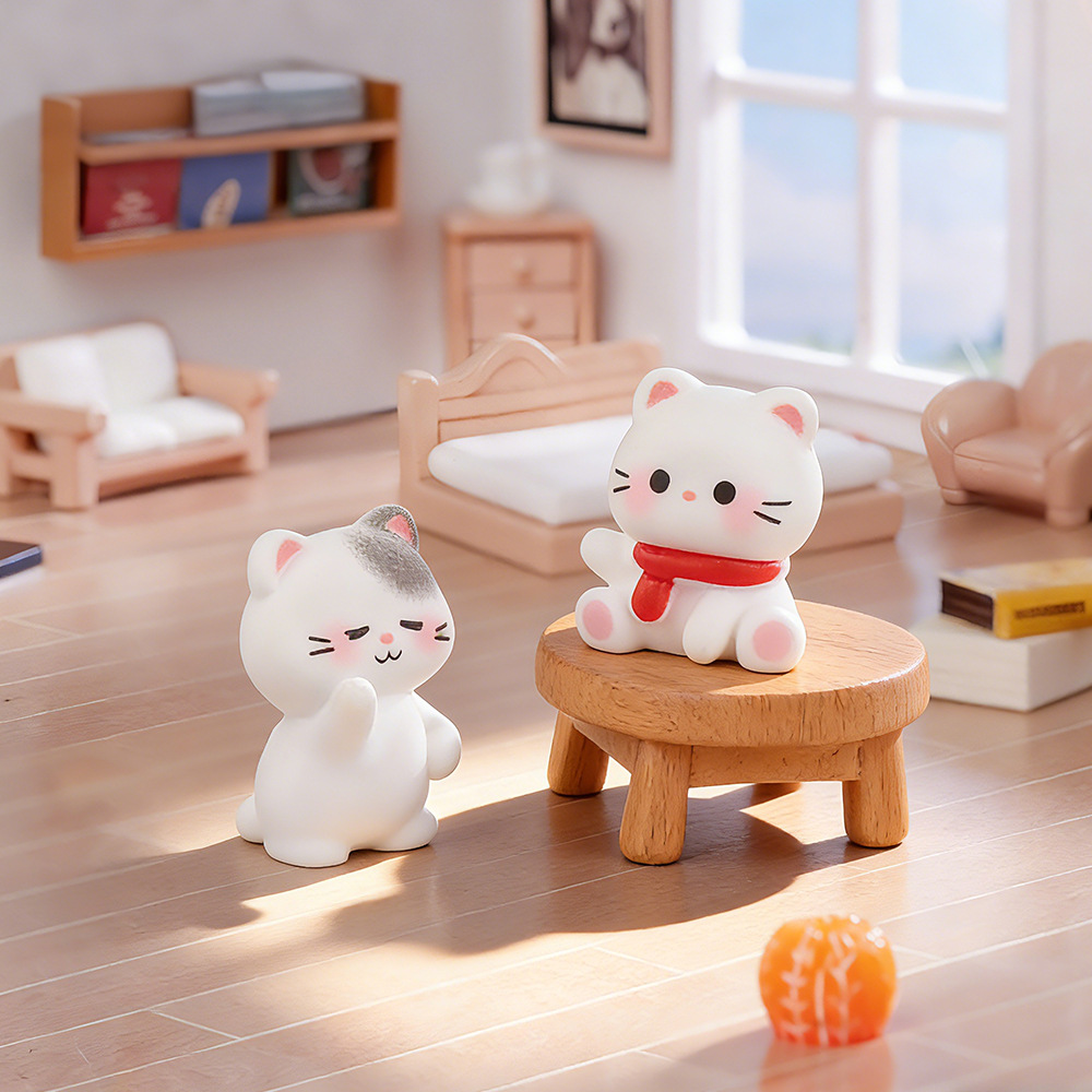 6 figurines de chat mignonnes  - Desk Setup Nature avis et prix