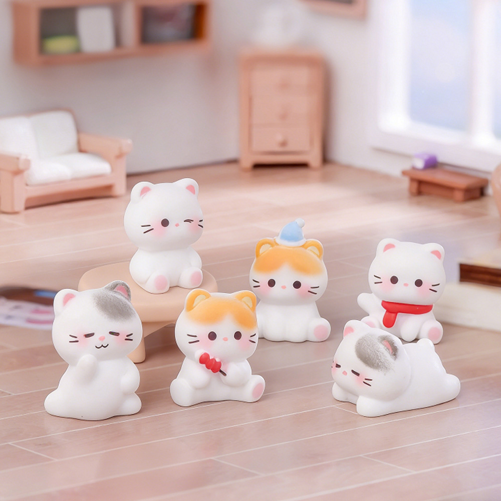 6 figurines de chat mignonnes  - Desk Setup Nature avis et prix