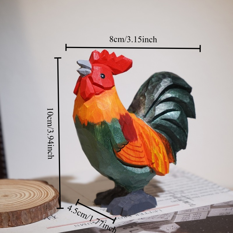 Coq et poule de ferme, Sculptu - Desk Setup Nature avis et prix
