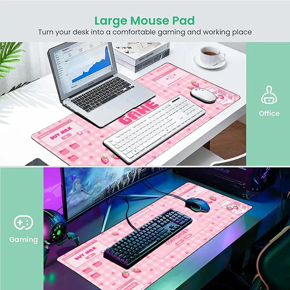 VIKAMA Tapis de souris rose à  - Desk Setup Pink avis et prix