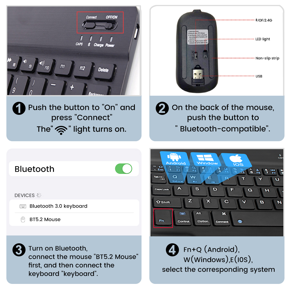 Clavier sans fil espagnol fran - Desk Setup Keyboard avis et prix