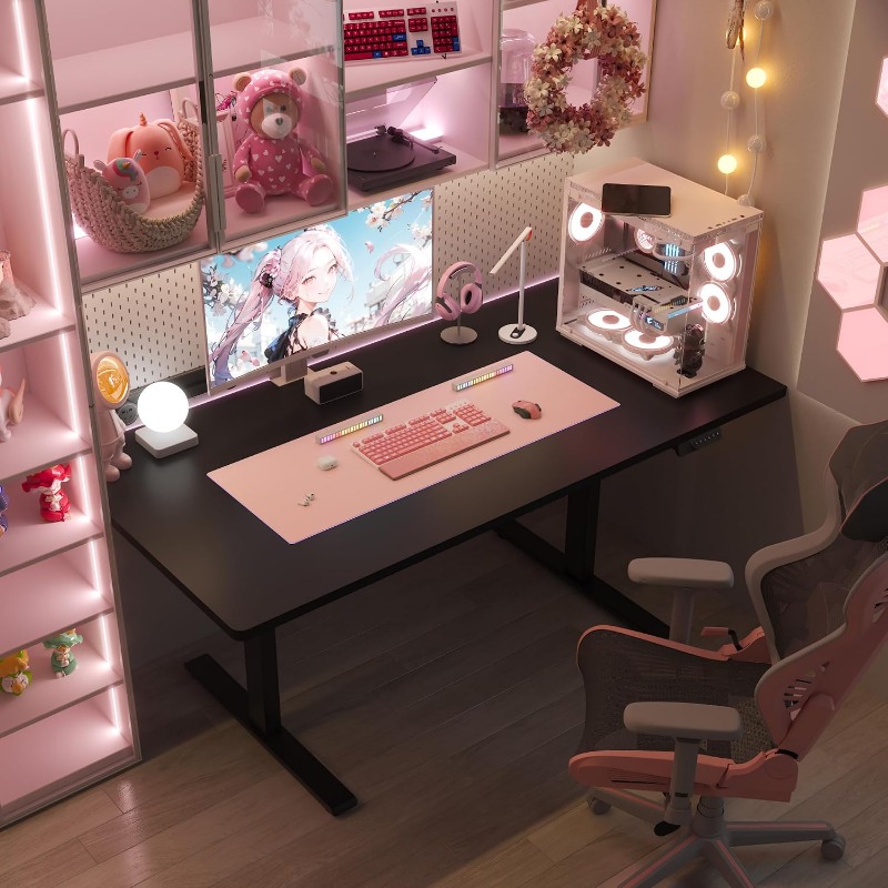 Bureau électrique réglable en  - Desk Setup Workspace avis et prix