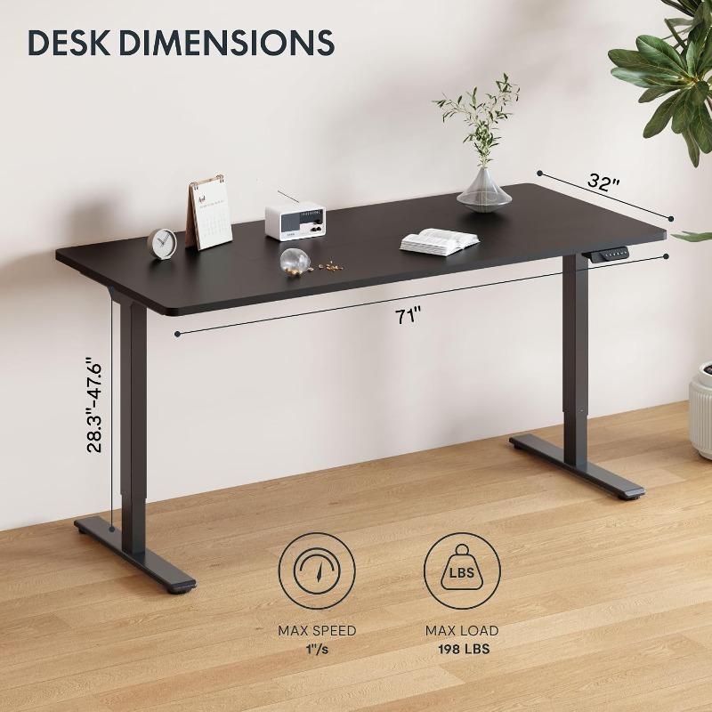 Bureau électrique réglable en  - Desk Setup Workspace avis et prix