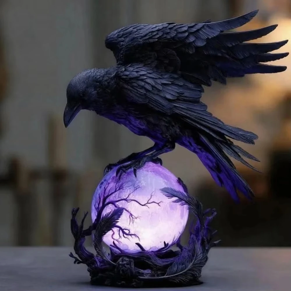 Lampe LED gothique corbeau, Sc - Desk Setup Dark avis et prix