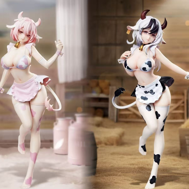 Figurine de vache noire et bla - Desk Setup Editing avis et prix