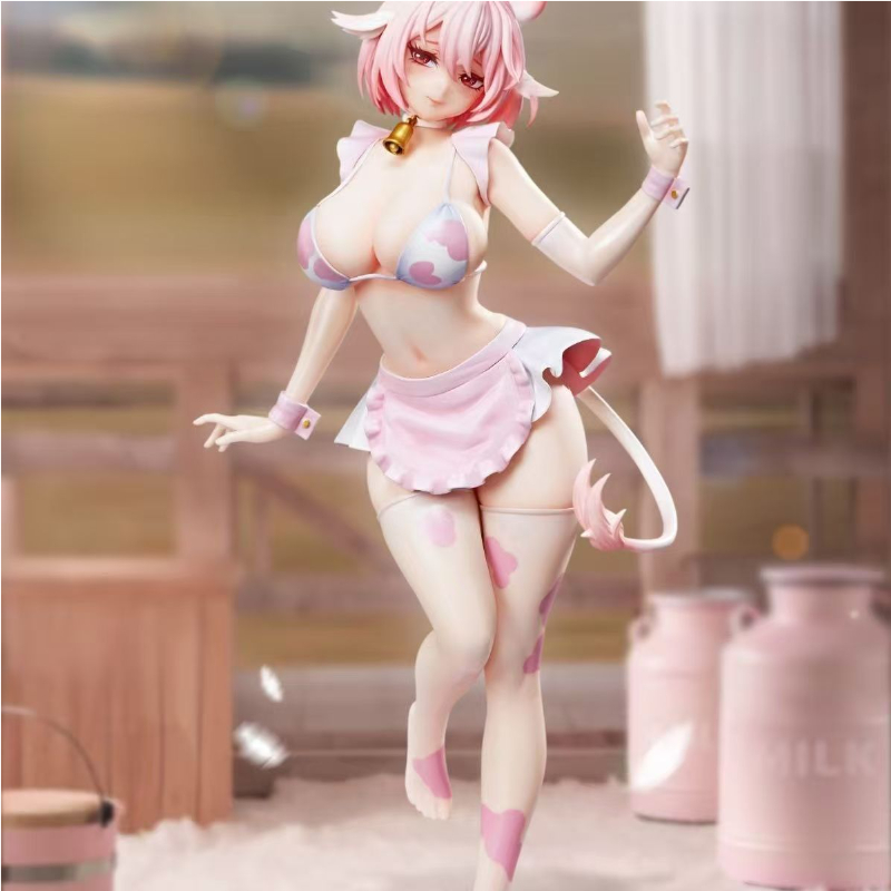 Figurine de vache noire et bla - Desk Setup Editing avis et prix