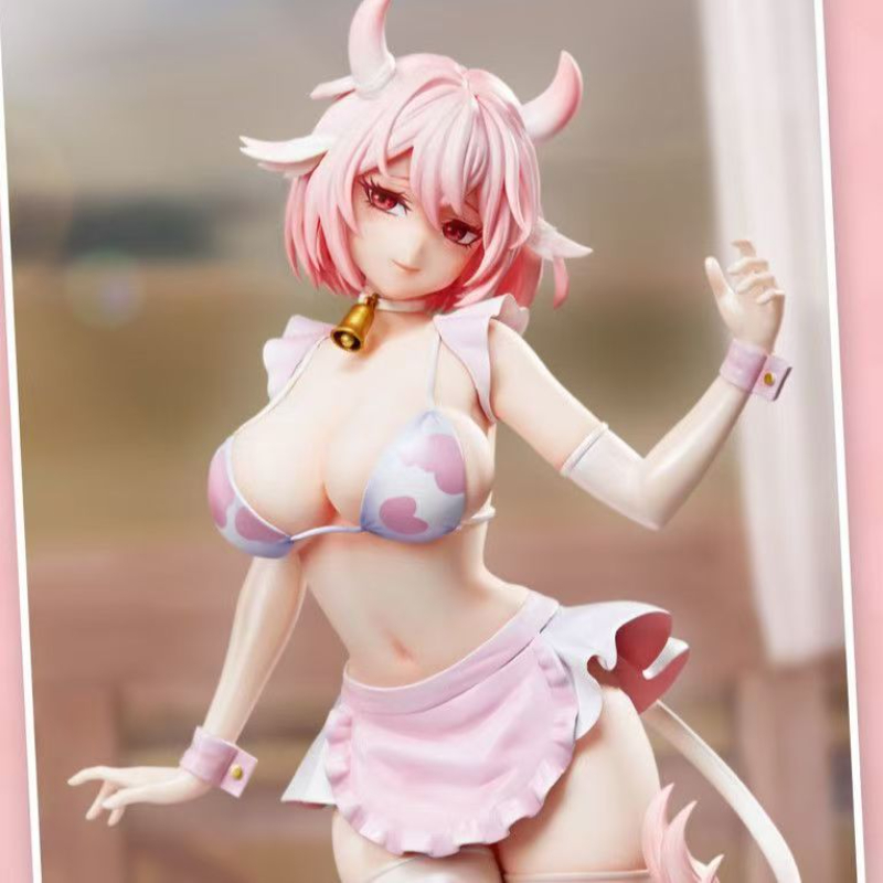 Figurine de vache noire et bla - Desk Setup Editing avis et prix