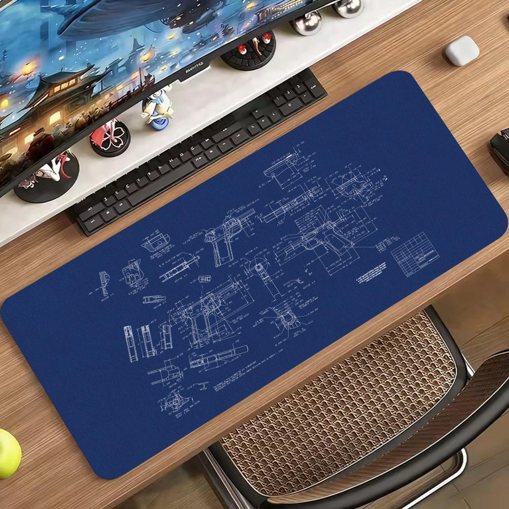 Grand tapis de souris imprimé  - Desk Setup Workspace avis et prix