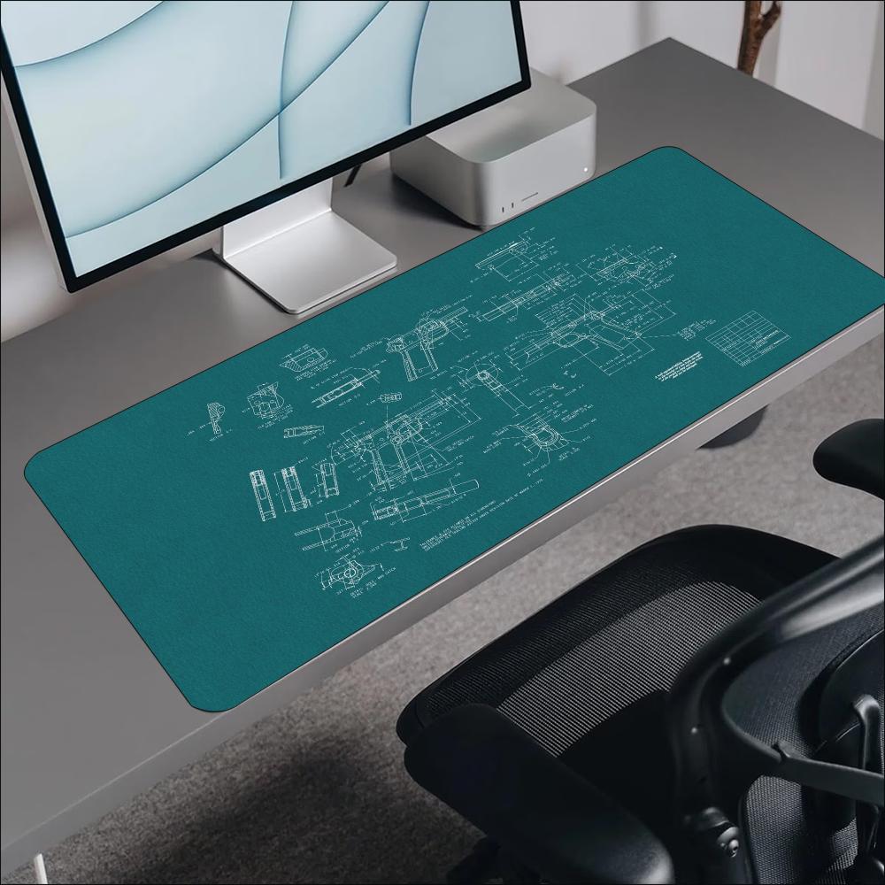 Grand tapis de souris imprimé  - Desk Setup Workspace avis et prix