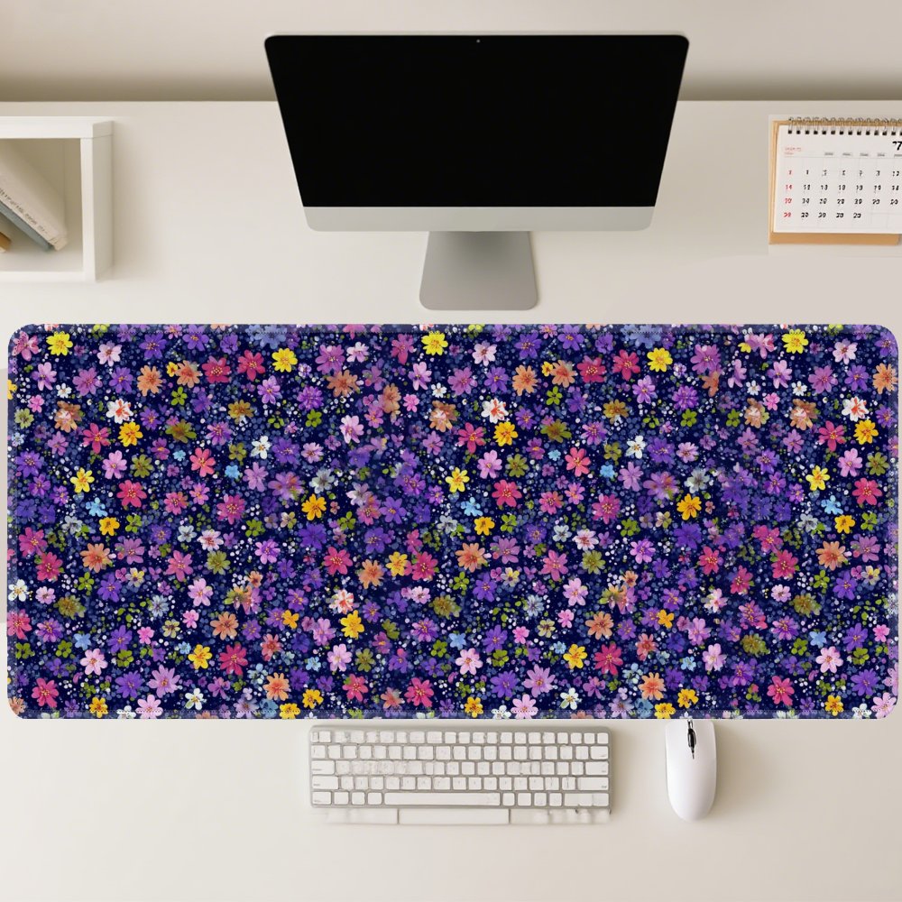 Tapis de bureau à motif floral - Desk Setup Dark avis et prix