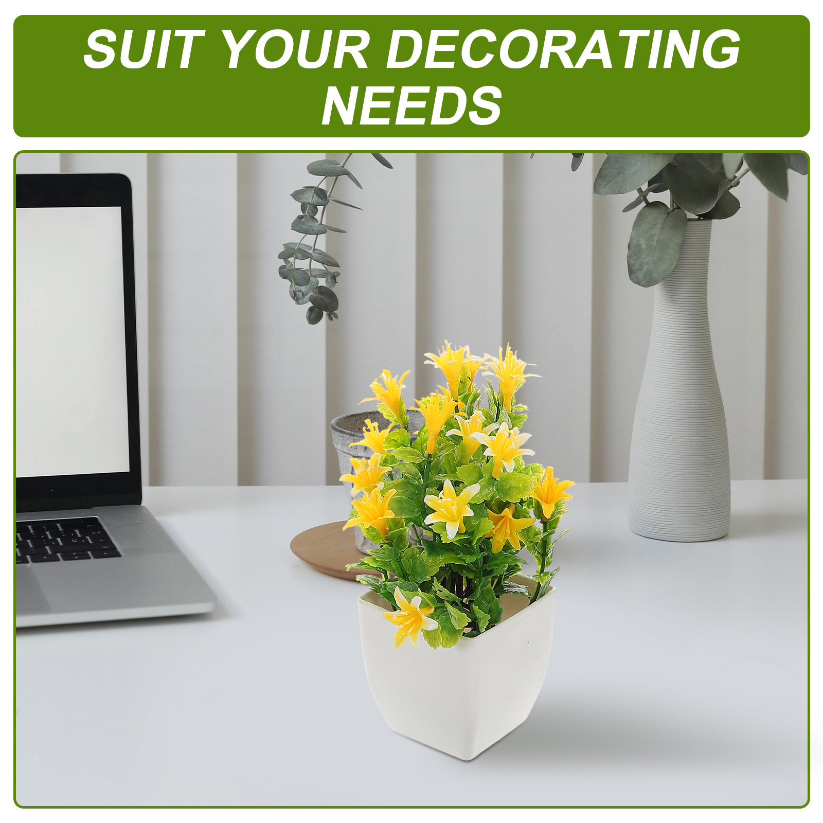 6 plantes artificielles réalis - Plant Pot Small Desk avis et prix