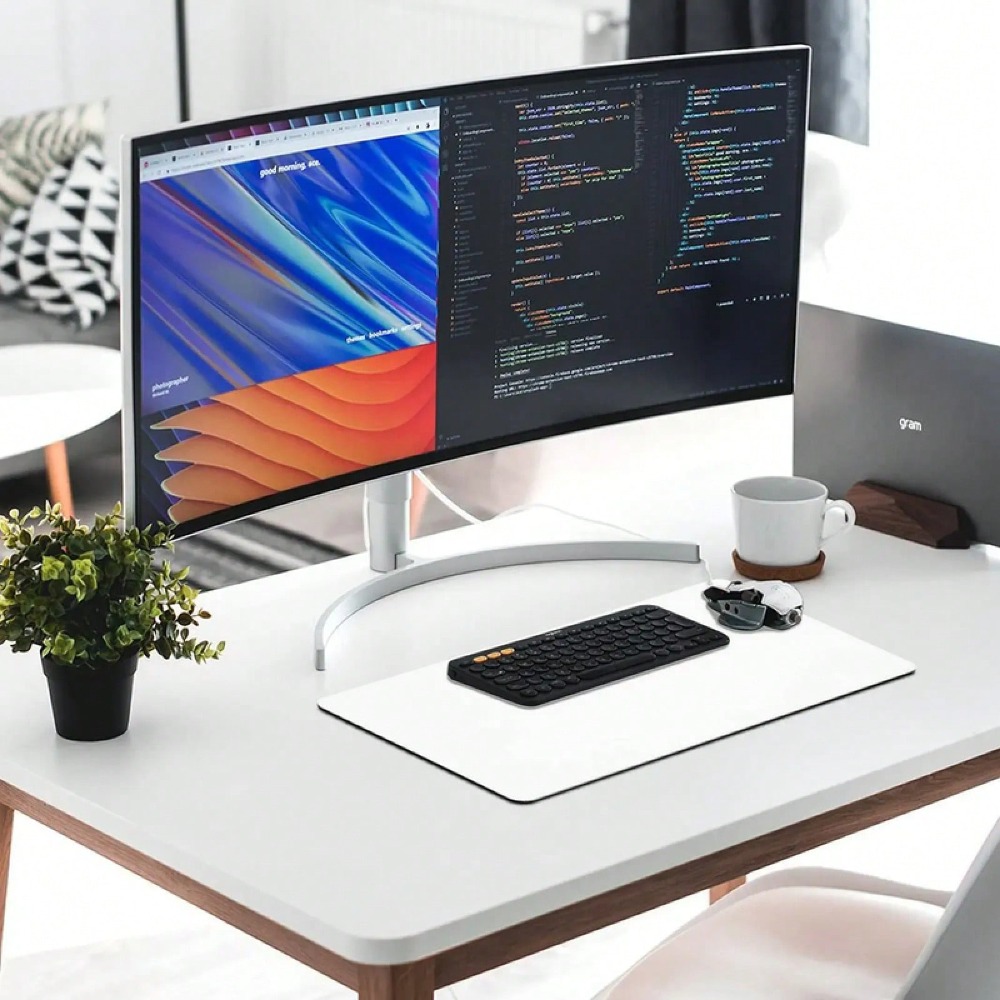 Tapis de bureau imprimé patte  - Desk Setup Pink avis et prix