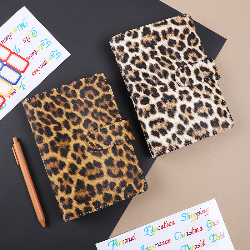 Classeur A6 imprimé léopard, c - Ring Binder Box avis et prix