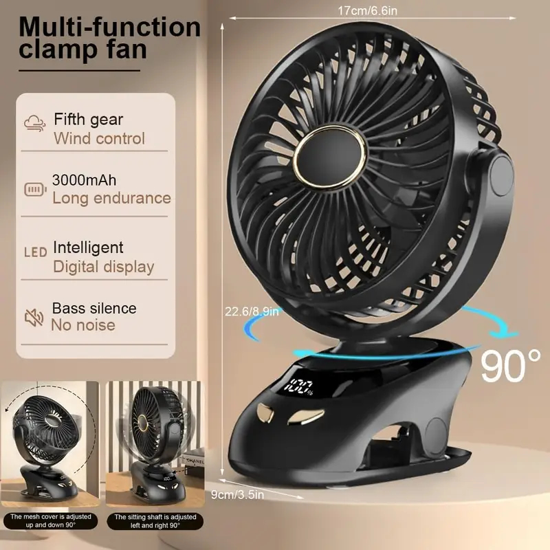 Petit ventilateur à clipser su - Fan Desk Small Usb avis et prix