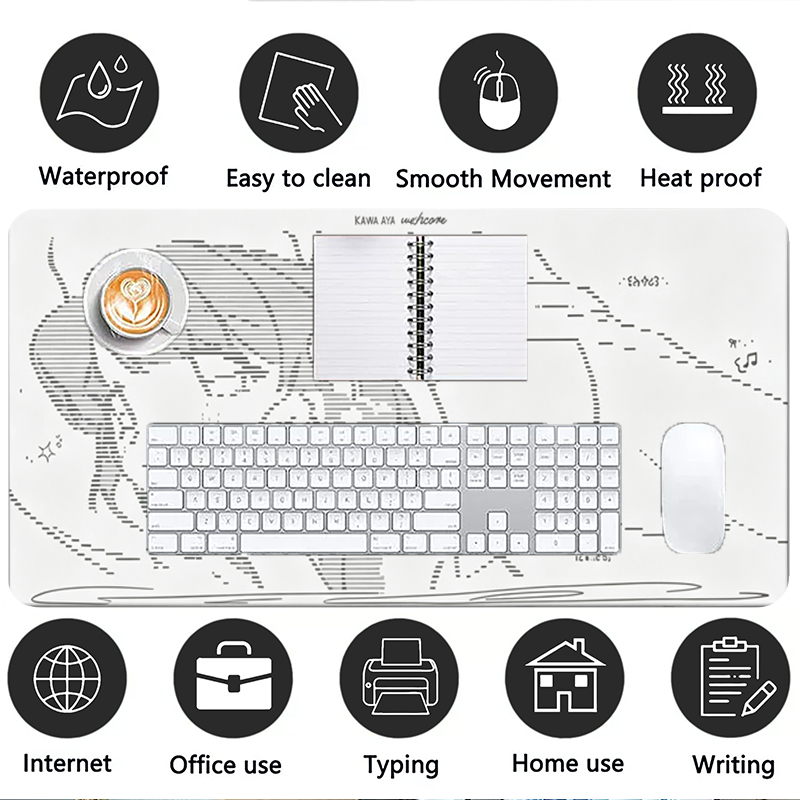 Tapis de souris en cuir, 1 piè - Desk Setup Cute avis et prix